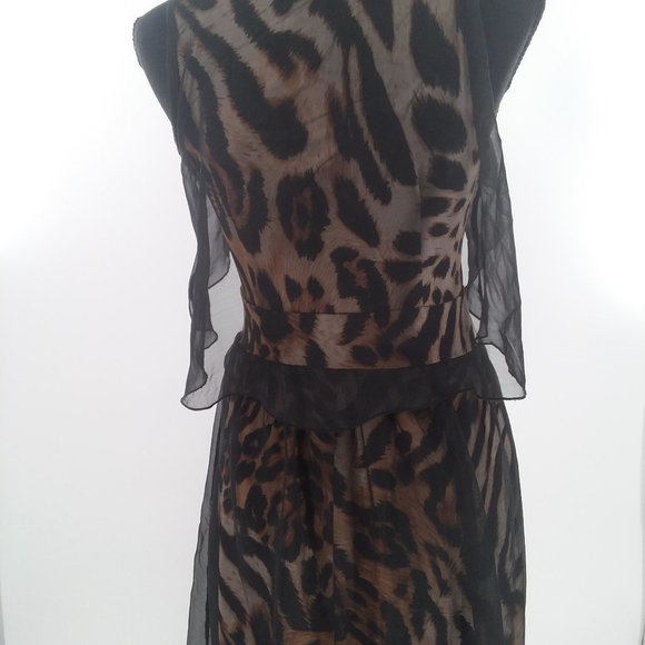 Miss Morena Animal Print Gown Size Small NWT - Picture 5 of 6